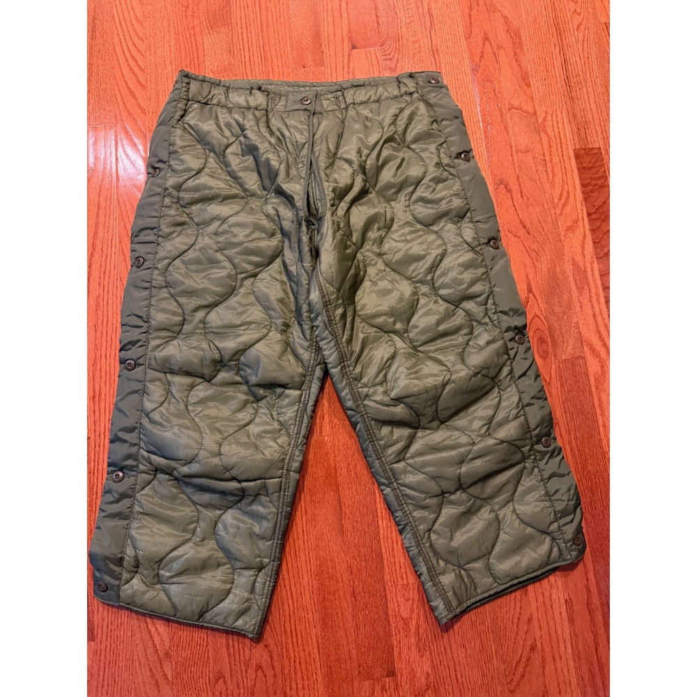 Ashland Trouser Liner Men L Green Field Pants Quilted Cold Weather M-65 Military